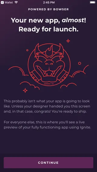 Ignite Bowser Boilerplate preview app